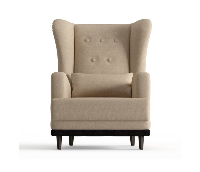 Кресло Лорд темно-бежевого цвета - купить Интерьерные кресла по цене 13290.0