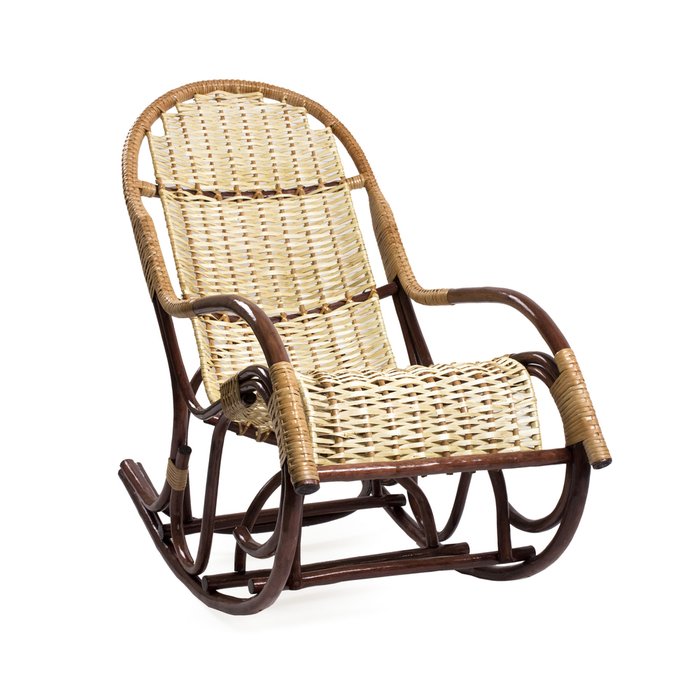 Кресло-качалка Усмань из ивовой лозы - лучшие Интерьерные кресла в INMYROOM