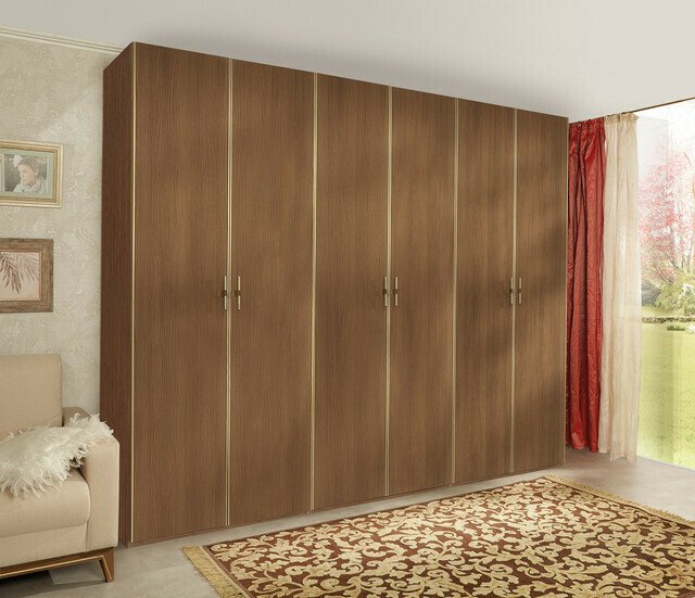 Шкаф для одежды Palmari коричневого цвета - купить Шкафы распашные по цене 114448.0