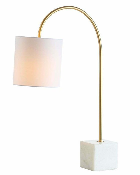 Настольная лампа Гринвич с белым абажуром  - купить Настольные лампы по цене 10556.0