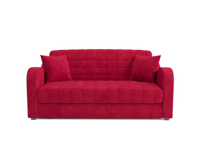 Диван-кровать Барон 4 красного цвета - купить Прямые диваны по цене 34090.0