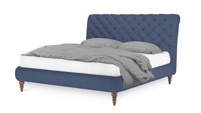 Кровать Тренто 160х200 синего цвета