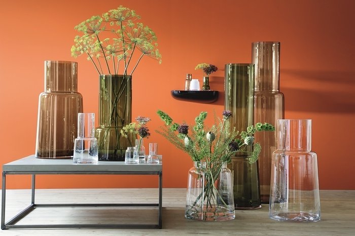 Набор из 3 мини-ваз Сhimney разноцветный из выдувного стекла - лучшие Вазы  в INMYROOM