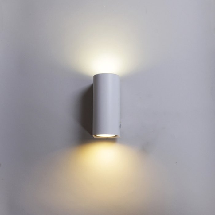 Настенный уличный светильник 86845-9.2-002TL GU10 WT белого цвета - купить Настенные уличные светильники по цене 1440.0