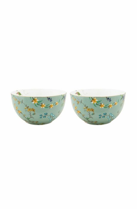 Набор из 2-х пиал Jolie Flowers Blue, д.12 см Набор из 2-х пиал Jolie Flowers Blue, д.12 см