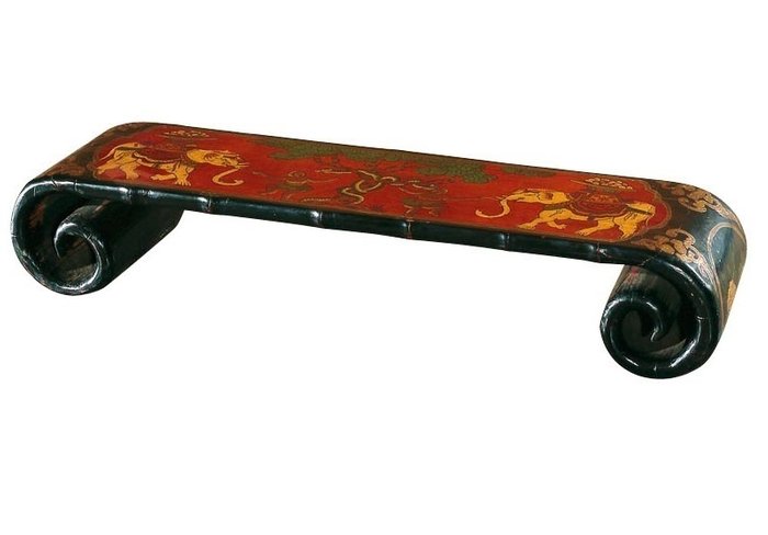 Журнальный столик "Кан-ань-сяо" с орнаментальной росписью 