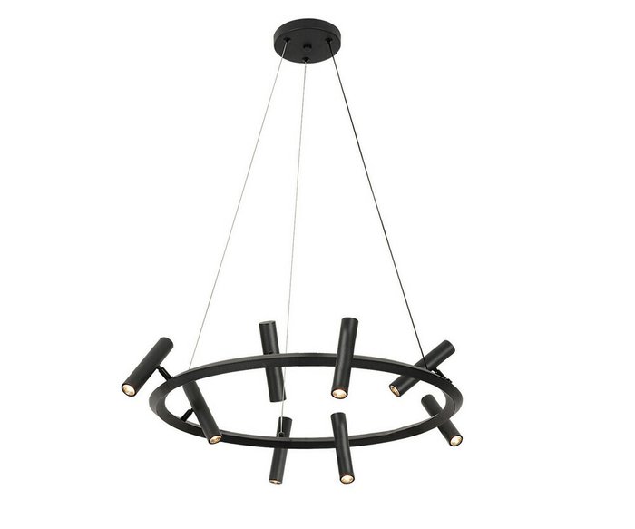 Люстра Верония черный d80 h120 Led 8*3W (4000K) Люстра Верония черный d80 h120 Led 8*3W (4000K)