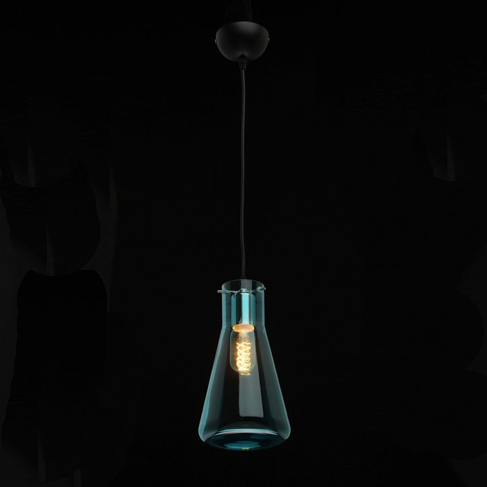 Подвесной светильник Кьянти голубого цвета - купить Подвесные светильники по цене 5950.0