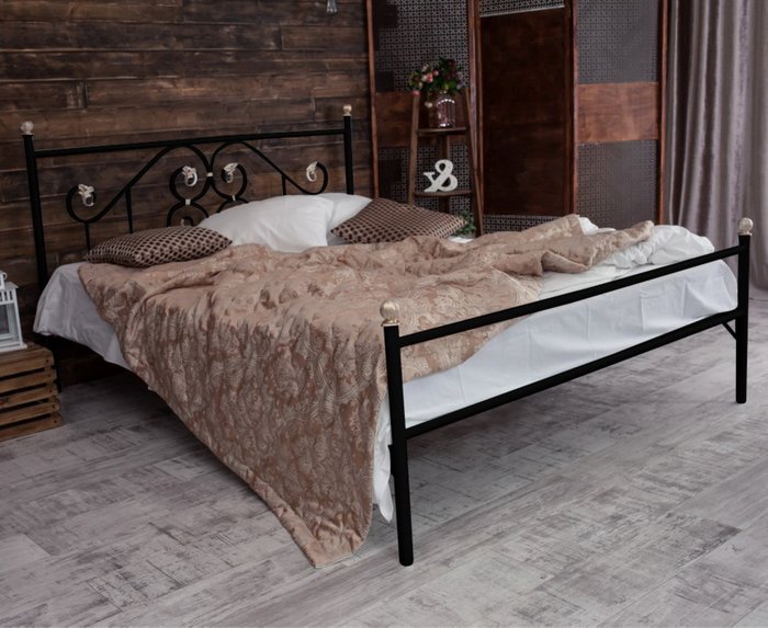 Кровать Камелия 160х200 черного цвета - лучшие Кровати для спальни в INMYROOM