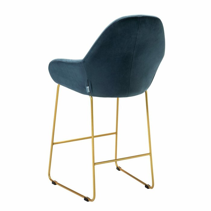 Кресло полубарное Kent Diag синего цвета - лучшие Барные стулья в INMYROOM