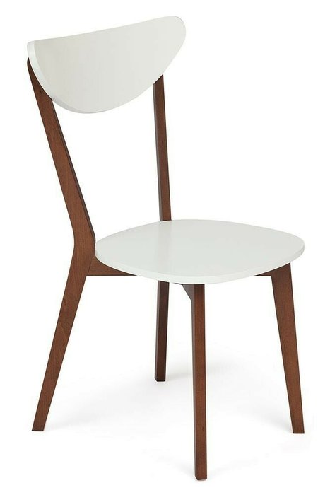Комплект из двух стульев Макси бело-коричневого цвета - купить Обеденные стулья по цене 11200.0