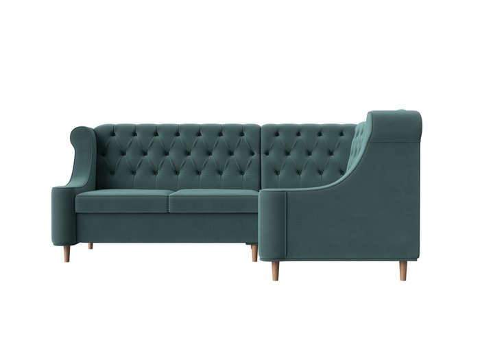 Угловой диван Бронкс ментолового цвета правый угол - купить Угловые диваны по цене 64999.0