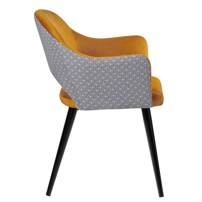 Стул Bruno горчичного цвета - лучшие Обеденные стулья в INMYROOM