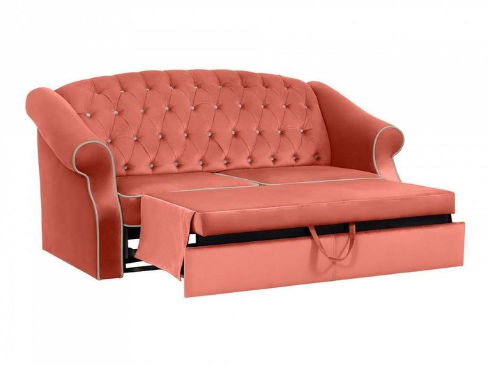 Диван-кровать Boston кораллового цвета - лучшие Прямые диваны в INMYROOM