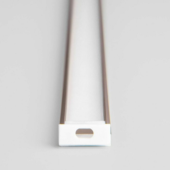 Накладной алюминиевый профиль для светодиодной ленты бело-латунного цвета - лучшие Профили для светодиодных лент в INMYROOM