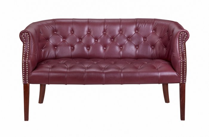 Прямой диван Grace sofa leather коричневого цвета