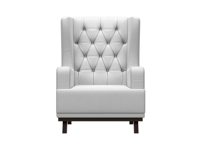 Кресло Джон Люкс белого цвета (экокожа) - купить Интерьерные кресла по цене 21999.0
