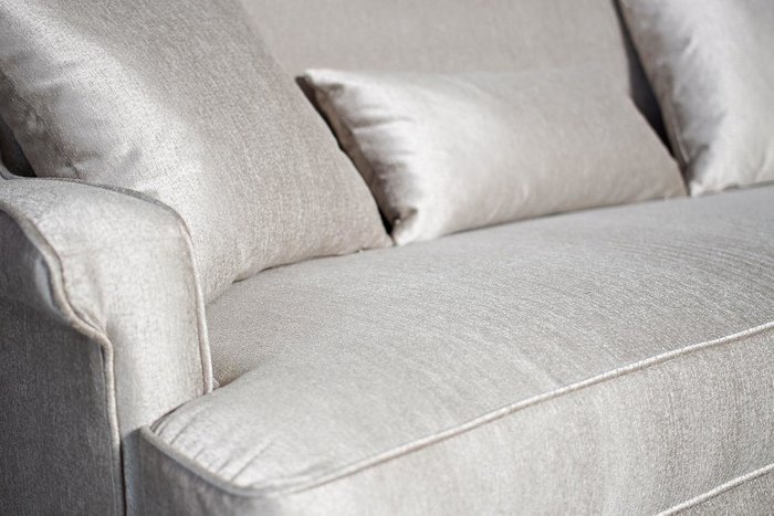 Диван двухместный бежевый (с подушками) - лучшие Прямые диваны в INMYROOM