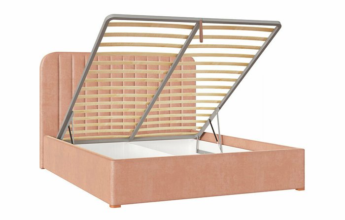 Кровать с подъемным механизмом Севелена 160х200 розового цвета - лучшие Кровати для спальни в INMYROOM