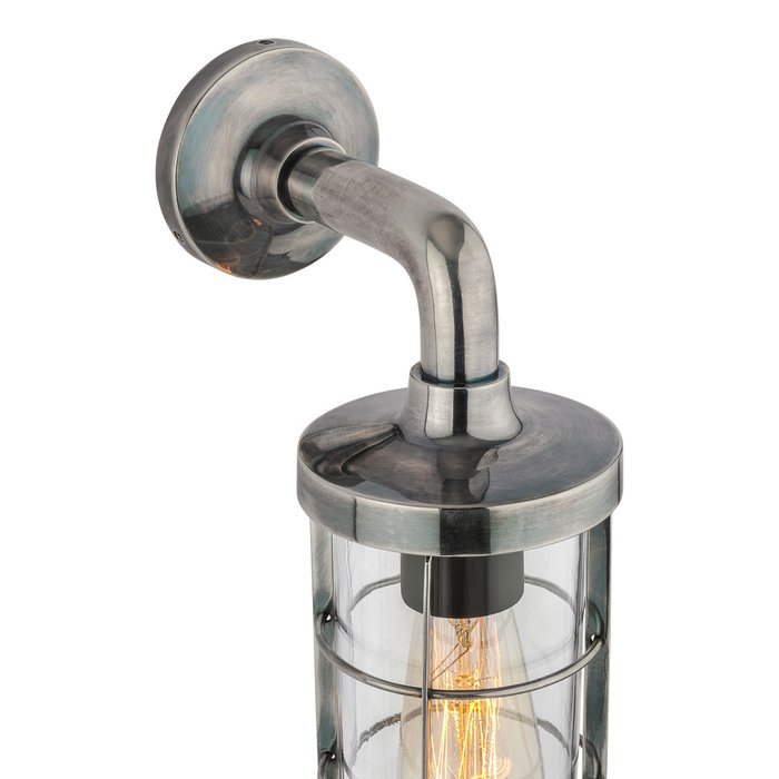 Настенный уличный светильник серебряного цвета  - лучшие Настенные уличные светильники в INMYROOM