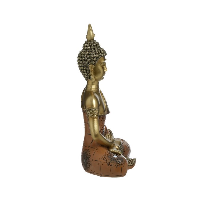 Декор настольный Buddha оранжево-золотого цвета - купить Фигуры и статуэтки по цене 4580.0