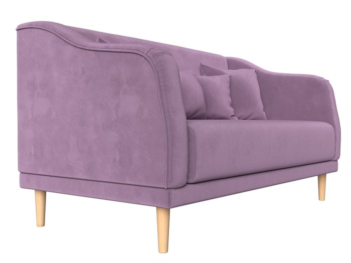 Прямой диван Киото сиреневого цвета - лучшие Прямые диваны в INMYROOM