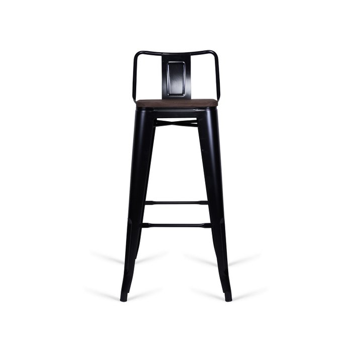 Стул барный Tolix Little Café черного цвета - купить Барные стулья по цене 5900.0