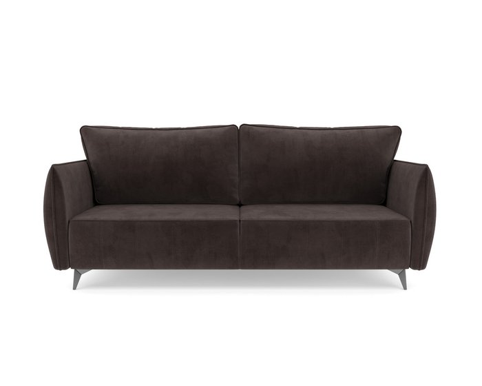 Прямой диван-кровать Осло коричневого цвета - купить Прямые диваны по цене 40690.0