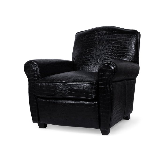 Кресло Crocobalto черного цвета