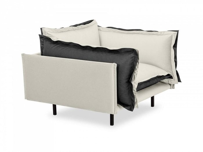 Кресло Barcelona бело-серого цвета  - лучшие Интерьерные кресла в INMYROOM
