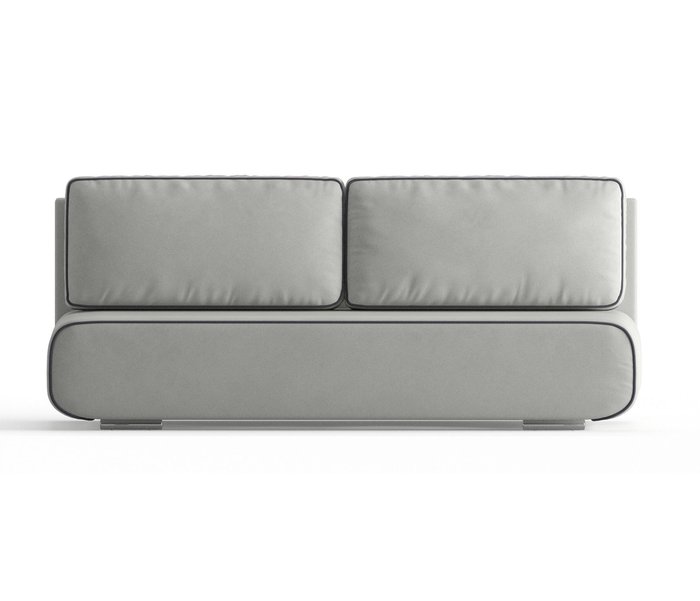 Диван-кровать Рени в обивке из велюра светло-серого цвета - купить Прямые диваны по цене 27990.0