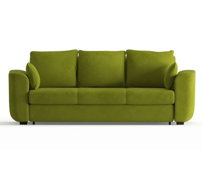 Диван-кровать Салтфорд в обивке из велюра светло-зеленого цвета - купить Прямые диваны по цене 44590.0