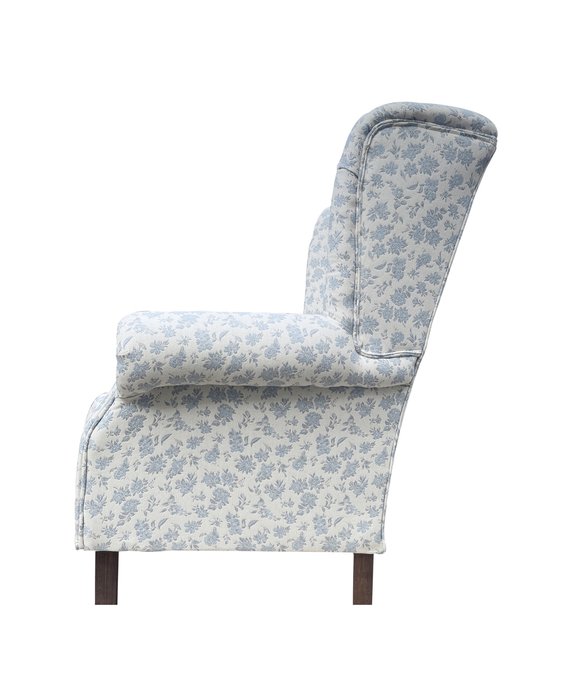 Кресло Голубая Роза Прованса бело-голубого цвета - лучшие Интерьерные кресла в INMYROOM