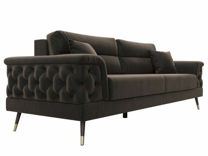 Диван-кровать Лига 023 темно-коричневого цвета - лучшие Прямые диваны в INMYROOM