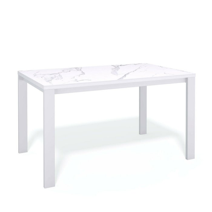 Раздвижной обеденный стол BL130 белого цвета