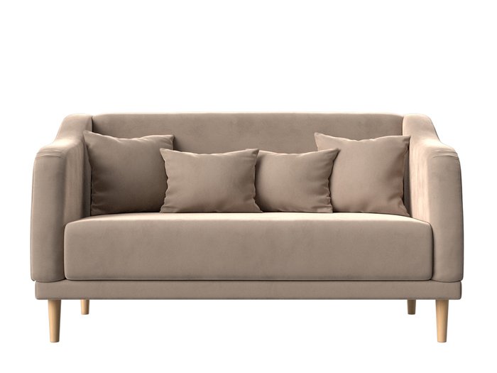 Прямой диван Киото бежевого цвета - купить Прямые диваны по цене 32999.0