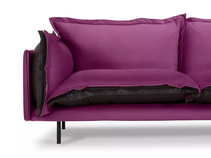 Диван Barcelona фиолетово-черного цвета - лучшие Прямые диваны в INMYROOM