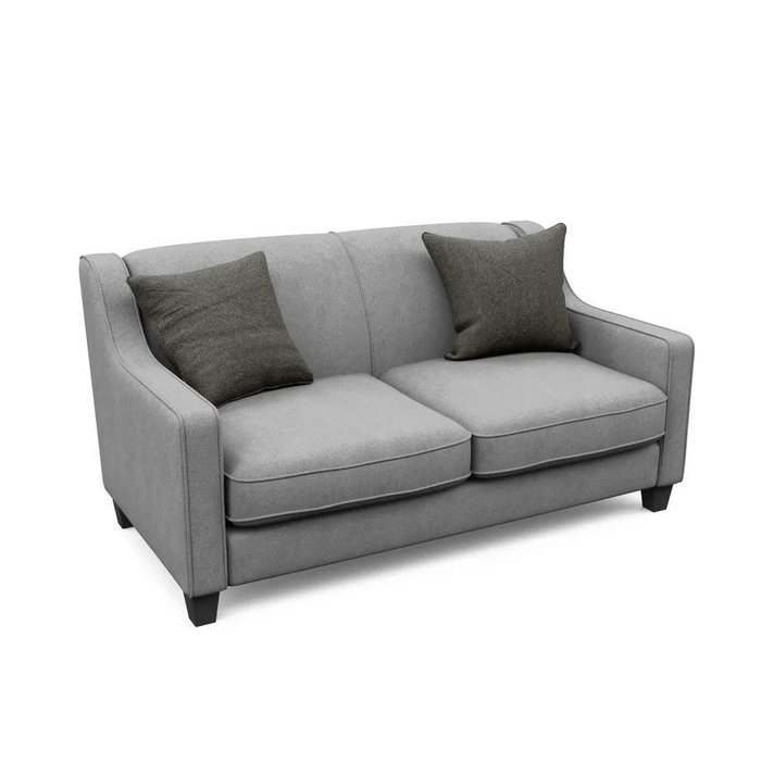 Двухместный диван-кровать Агата M серого цвета - купить Прямые диваны по цене 112700.0