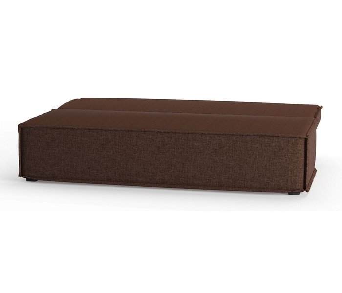 Диван-кровать из рогожки Ли Рой Лайт темно-коричневого цвета - лучшие Прямые диваны в INMYROOM