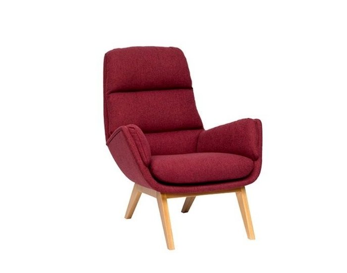 Кресло Orhus бордового цвета