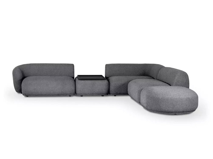 Угловой модульный диван Fabro серого цвета - купить Угловые диваны по цене 426600.0