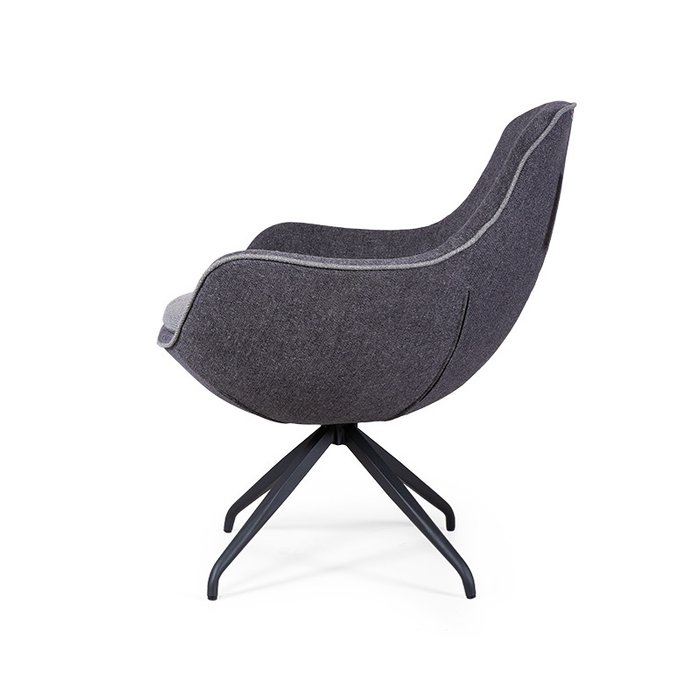 Кресло Indraft серого цвета - лучшие Интерьерные кресла в INMYROOM
