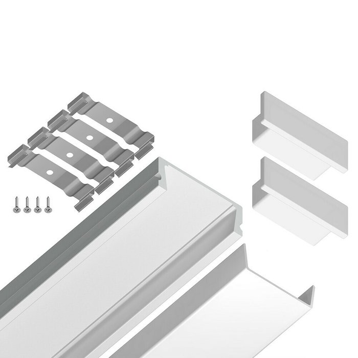 Профиль для светодиодной ленты Ambrella Alum Profile GP1700WH - лучшие Светодиодная лента в INMYROOM Профиль для светодиодной ленты Ambrella Alum Profile GP1700WH - лучшие Светодиодная лента в INMYROOM