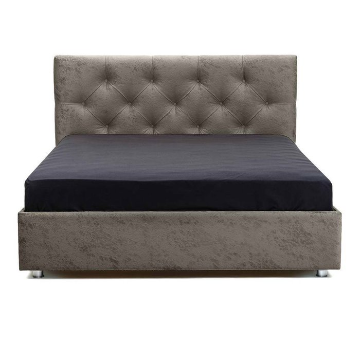 Кровать Монблан Beauty с подъемным механизмом серого цвета 180х200 - купить Кровати для спальни по цене 33990.0