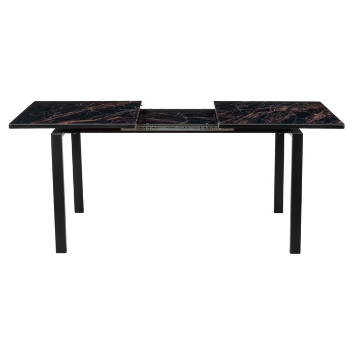 Стол раскладной Areal черного цвета под мрамор - лучшие Обеденные столы в INMYROOM