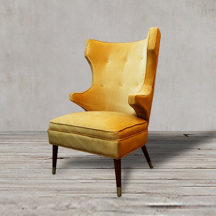 Кресло Падрино желтого цвета - лучшие Интерьерные кресла в INMYROOM