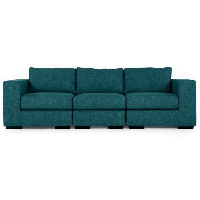 Трехместный раскладной диван Morti бирюзовый