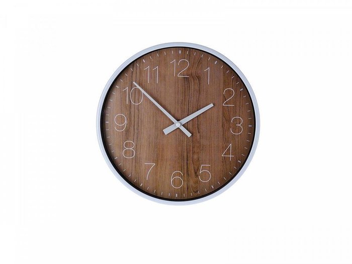 Часы настенные Woody коричневого цвета 