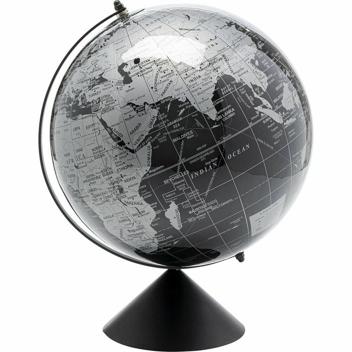 Глобус Globe черно-серого цвета Глобус Globe черно-серого цвета
