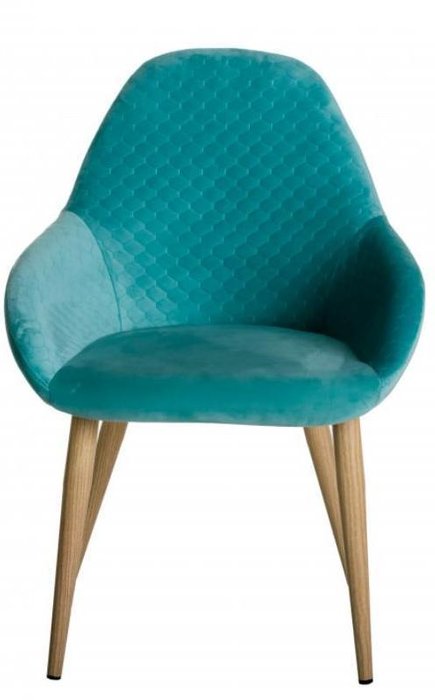 Стул Kent мятного цвета с бежевыми ножками - лучшие Обеденные стулья в INMYROOM